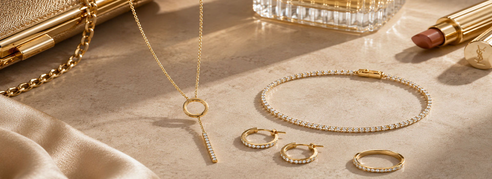 Damenschmuck Vergoldet und Goldfarben
