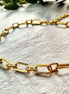 Collier doré avec cristaux Swarovski® – plaqué or