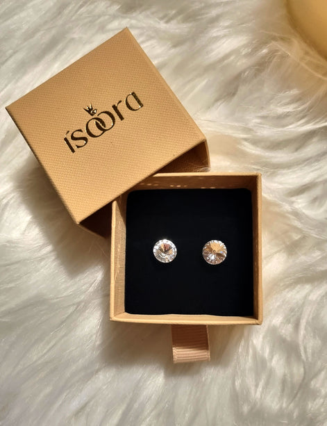 Ohrstecker Edelstahl mit klaren Swarovski® Kristallen