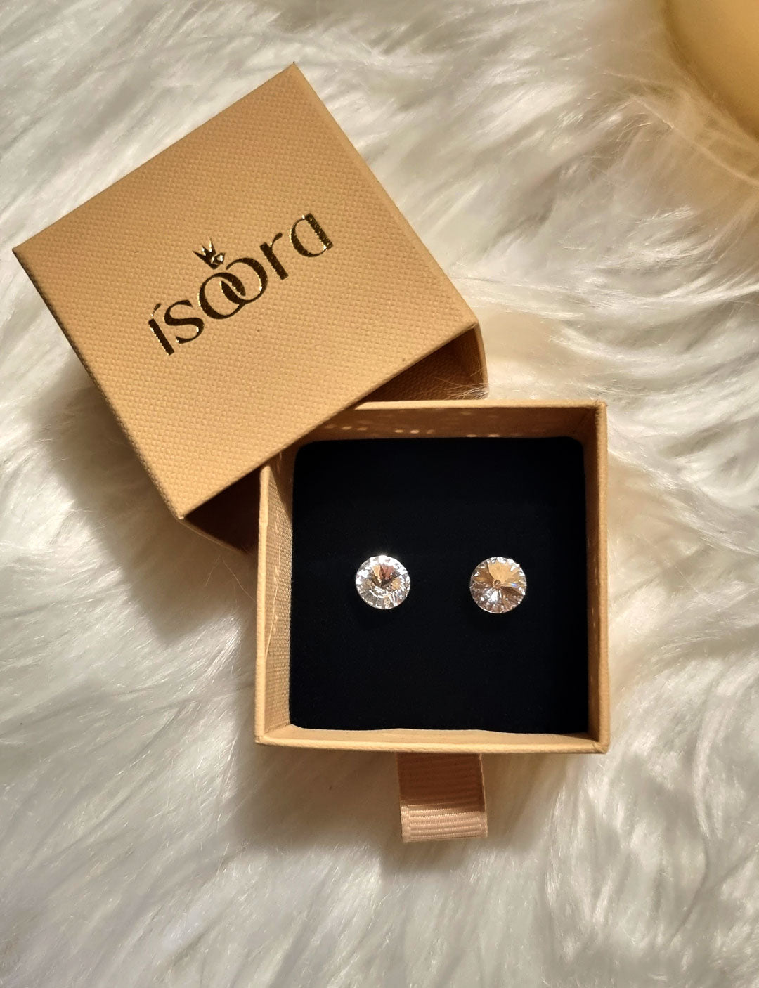 Ohrstecker Edelstahl mit klaren Swarovski® Kristallen