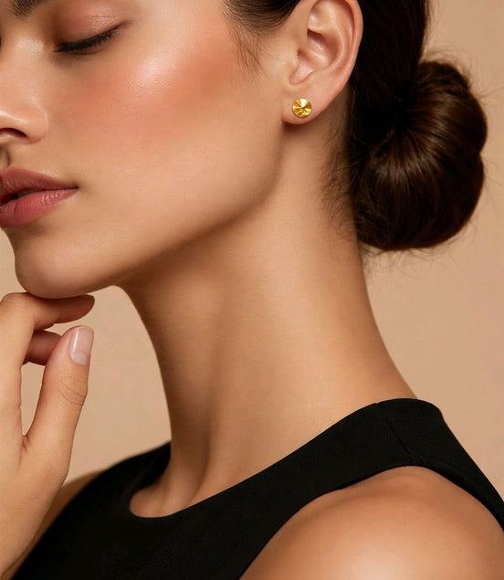 Ohrstecker „Metallic Sunshine“ mit Swarovski® Kristallen – Edelstahl