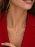 Angel necklace in 925 sterling silver with Swarovski crystals