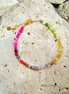 Chakra-Armband aus Achat mit farbenfrohen Natursteinperlen