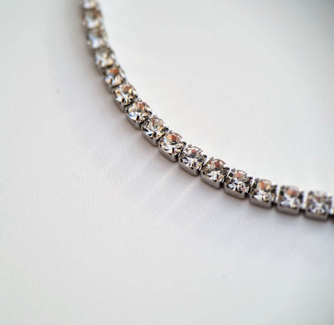 Tennisarmband Silber aus Edelstahl mit Zirkonia-Steinen